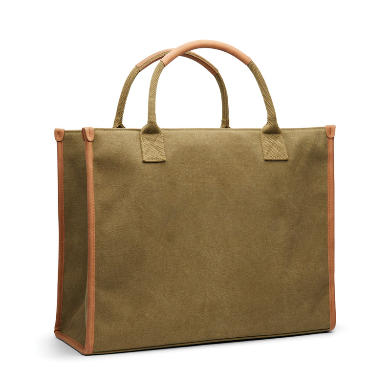 Load image into Gallery viewer, Bosler RCS recycled canvas office tote - Custom Wood Designs
