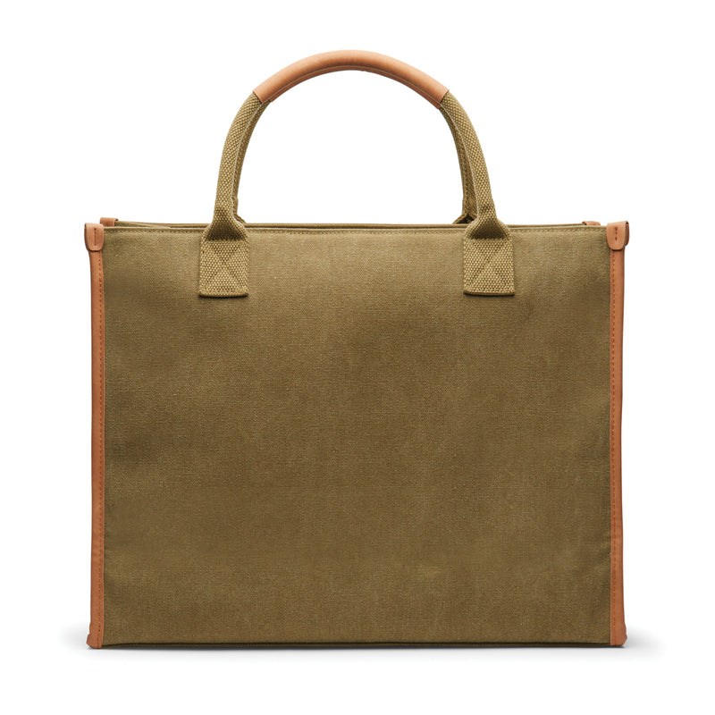 Load image into Gallery viewer, Bosler RCS recycled canvas office tote - Custom Wood Designs
