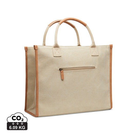 Bosler RCS recycled canvas office tote - Custom Wood Designs