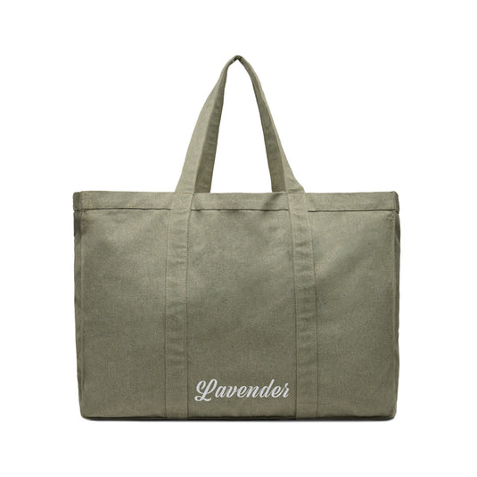 Hil AWARE™ recycled canvas maxi tote bag - Custom Wood Designs