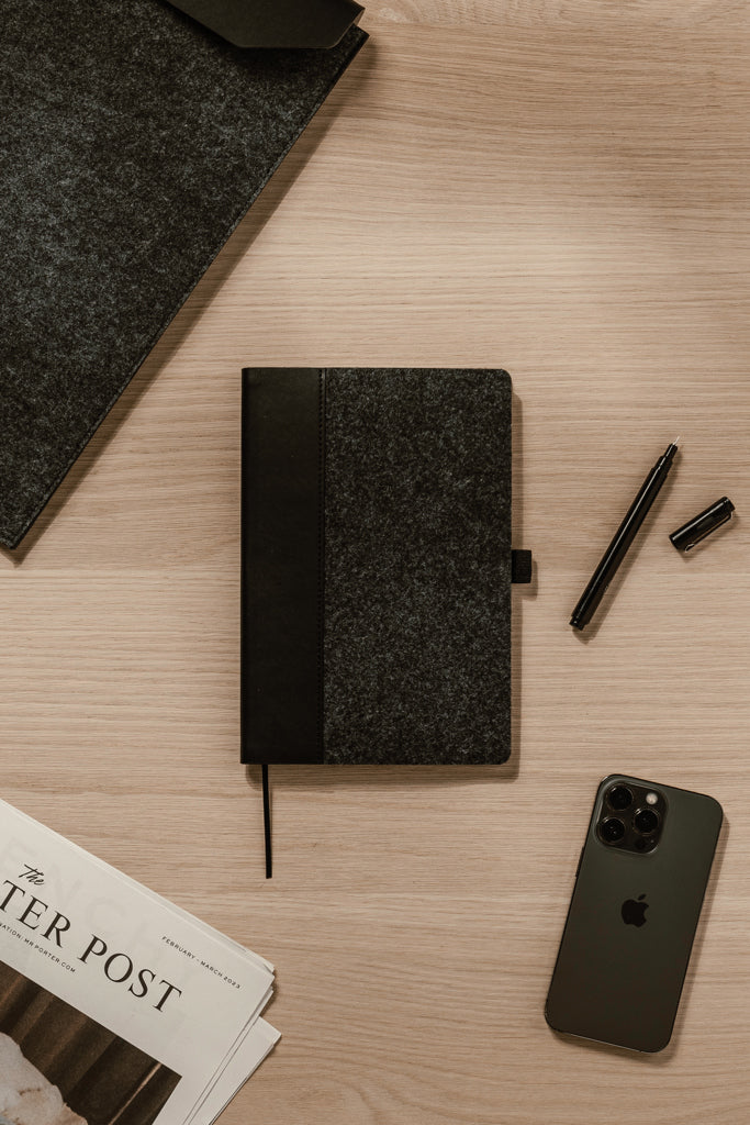 Load image into Gallery viewer, Albon GRS recycled felt notebook - Custom Wood Designs
