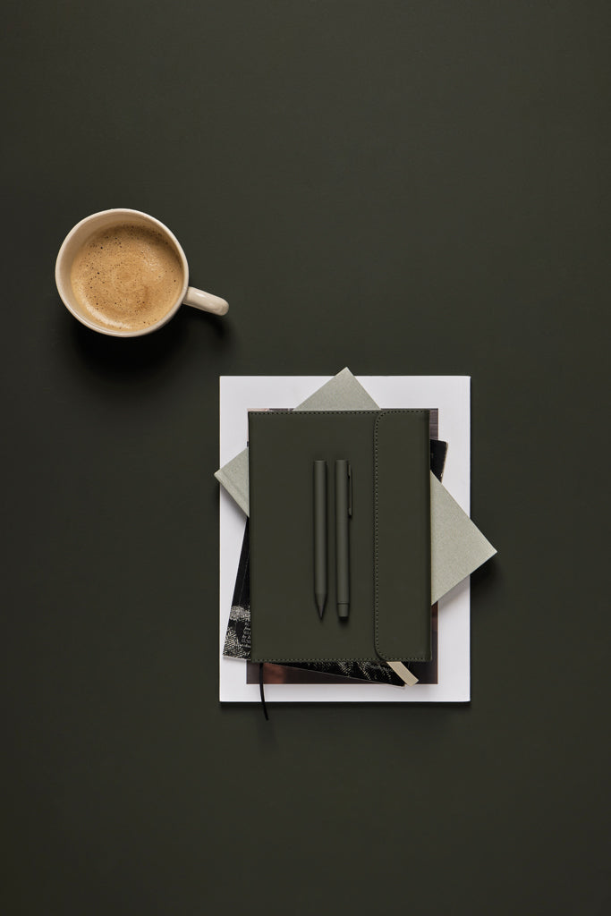 Load image into Gallery viewer, Baltimore GRS certified paper &amp; PU notebook - Custom Wood Designs
