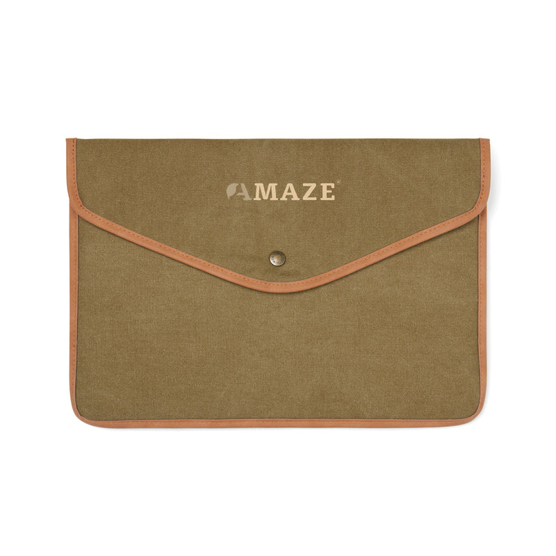 Load image into Gallery viewer, Bosle GRS recycled canvas 14&quot; laptop sleeve - Custom Wood Designs

