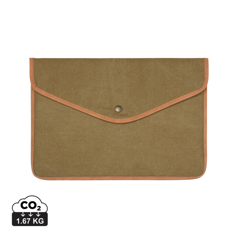 Load image into Gallery viewer, Bosle GRS recycled canvas 14&quot; laptop sleeve - Custom Wood Designs
