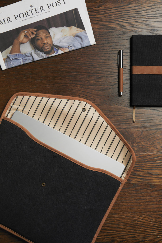 Load image into Gallery viewer, Bosle GRS recycled canvas 16&quot; laptop sleeve - Custom Wood Designs
