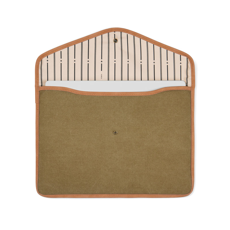 Load image into Gallery viewer, Bosle GRS recycled canvas 16&quot; laptop sleeve - Custom Wood Designs
