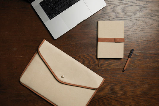 Bosle GRS recycled canvas 16" laptop sleeve - Custom Wood Designs