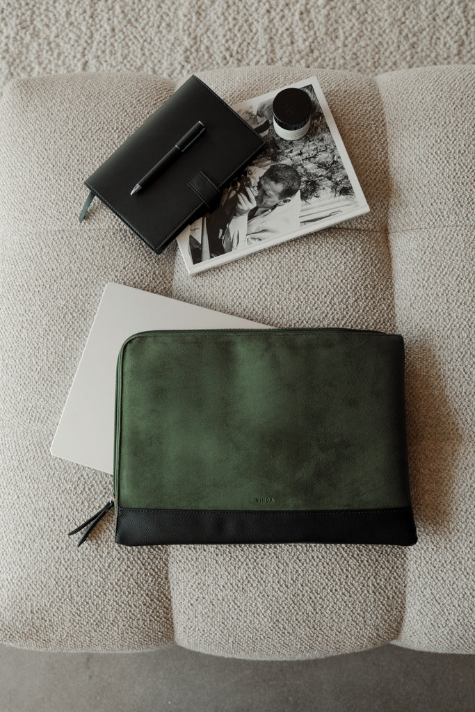 Load image into Gallery viewer, Marlo RCS recycled polyester 16&quot; laptop sleeve - Custom Wood Designs
