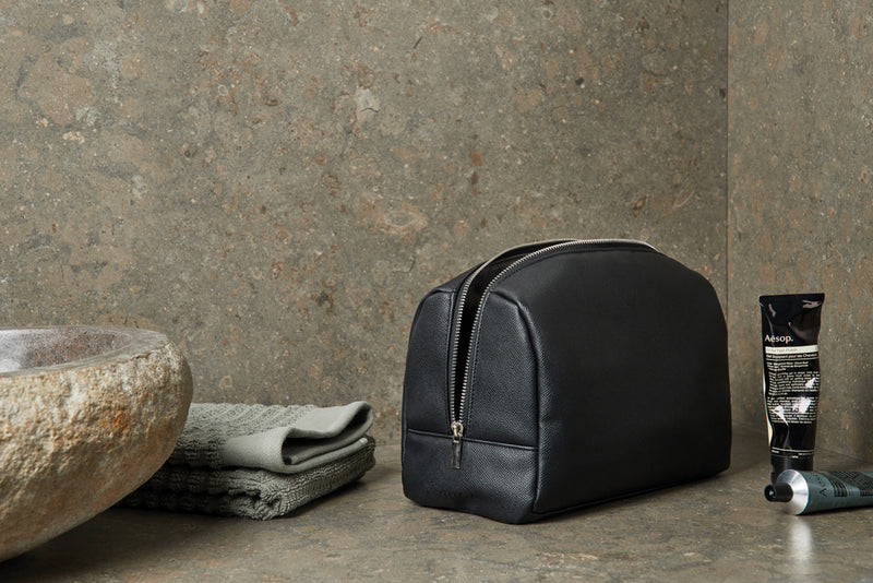 Load image into Gallery viewer, Bermon RCS recycled PU toiletry bag - Custom Wood Designs
