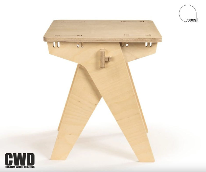 Load image into Gallery viewer, Walker Wooden Stool - Custom Wood Designs
