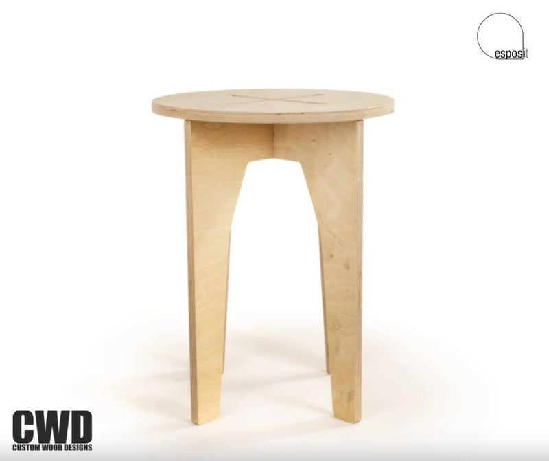 Load image into Gallery viewer, XOX Stool - Custom Wood Designs
