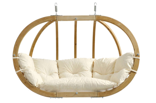 Royal Wood Hanging Chair Natura White Amazonas __label: NEW anthracite-royal-wood-hanging-chair-53612457197911