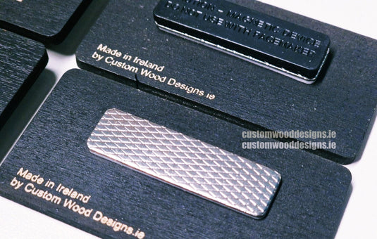 Black Birch Name Badges MOQ 10pcs Bespoke Made Custom Wood Designs __label: Multibuy retail bespoke-made-10pcs-black-birch-name-badges-moq-10pcs-53176978342231