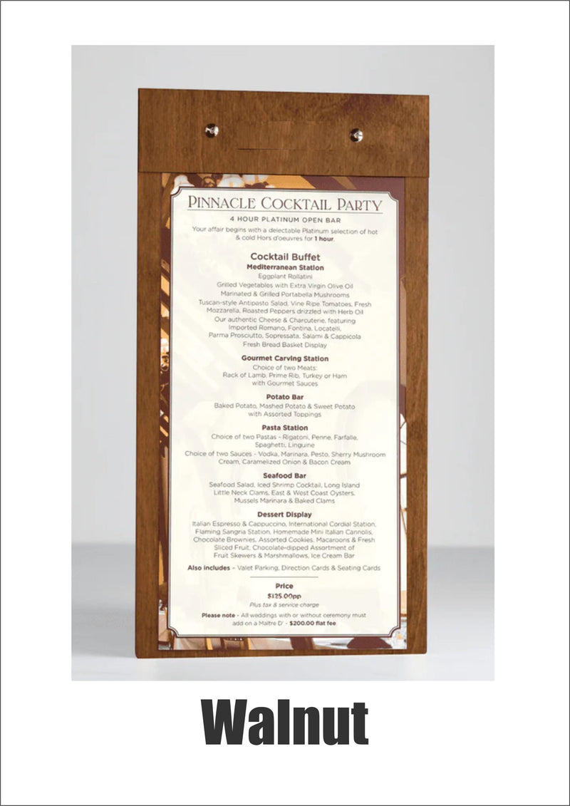 Load image into Gallery viewer, 20 x Wooden Clipboard 15x30cm Walnut Custom Wood Designs __label: Multibuy black-20-x-wooden-clipboard-15x30cm-53612717146455
