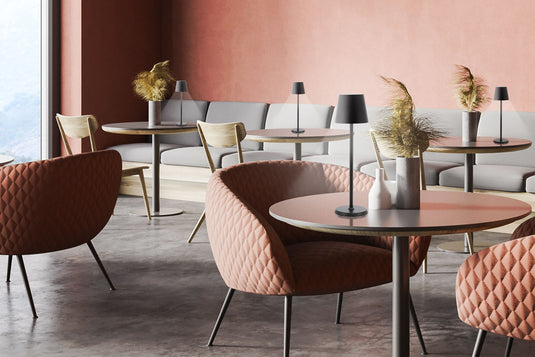 Table lamp pack of 6 Custom Wood Designs __label: Multibuy black-table-lamp-pack-of-6-53613318439255