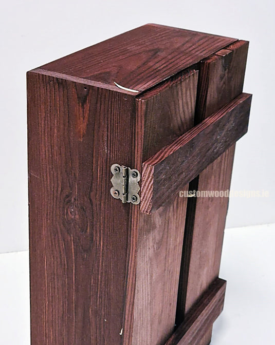 Rustic Bottle Box - Burgundy Double x 25 Bottle box Custom Wood Designs __label: Multibuy Bottle Box gift box Gift Boxes wooden Box bottle-box-default-title-rustic-bottle-box-burgundy-double-52615871136087