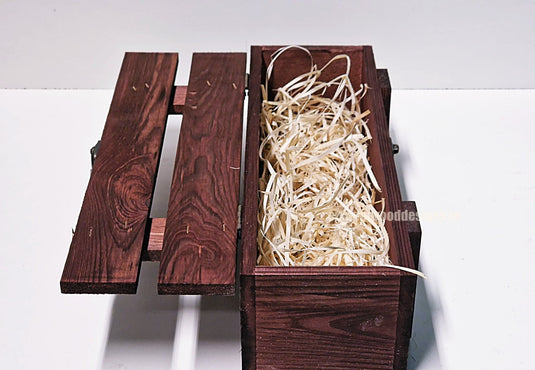 Rustic Bottle Box - Burgundy Single x 25 Bottle box Custom Wood Designs __label: Multibuy Bottle Box gift box Gift Boxes Single bottle box bottle-box-default-title-rustic-bottle-box-burgundy-single-52613891490135
