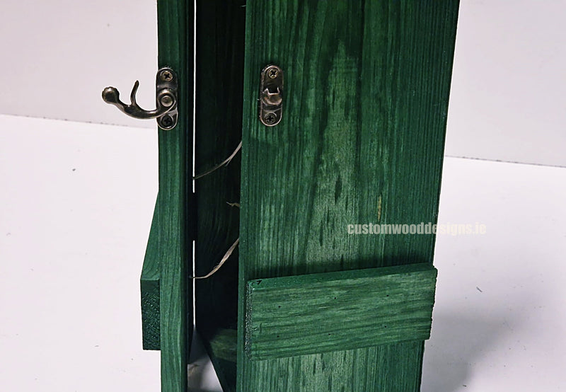 Load image into Gallery viewer, Rustic Bottle Box - Green Single x 25 Bottle box Custom Wood Designs __label: Multibuy Bottle Boxes Gift Boxes bottle-box-default-title-rustic-bottle-box-green-single-52613801673047
