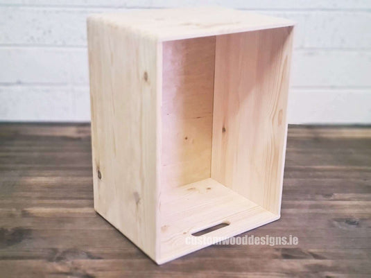 Versatile Stackable Pine Wood Boxes