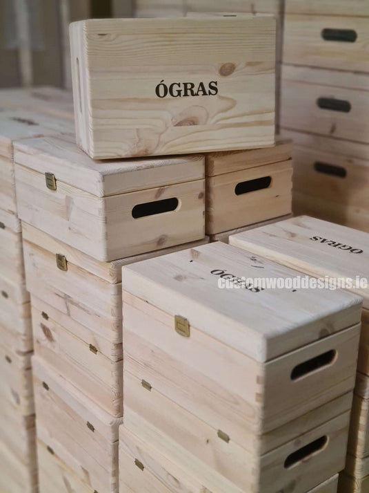 Wooden Box Ireland Engraving