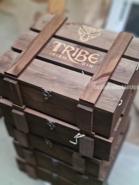 Rustic 3 Bottle Box - Brown x 25 Corporate Gift Box with Wood Wool Custom Wood Designs __label: Multibuy box corporate gift hamper triple wine box wood wool corporate-gift-box-with-wood-wool-1-rustic-3-bottle-box-brown-x-25-51437131399511