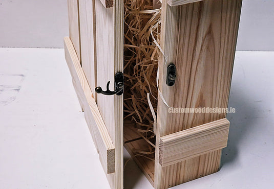 Rustic 3 Bottle Box - Natural x 25 Corporate Gift Box with Wood Wool Custom Wood Designs __label: Multibuy box corporate gift hamper triple wine box wood wool corporate-gift-box-with-wood-wool-1-rustic-3-bottle-box-natural-x-25-53612208914775