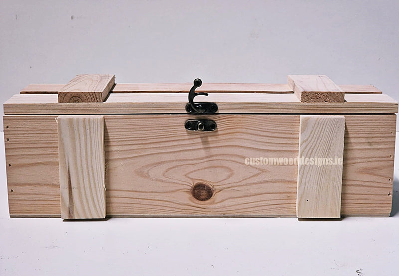 Load image into Gallery viewer, Rustic Bottle Box - Natural Single x 25 Corporate Gift Box with Wood Wool Custom Wood Designs __label: Multibuy gift gift box single box wine box wood wool corporate-gift-box-with-wood-wool-1-rustic-bottle-box-natural-single-53612186108247
