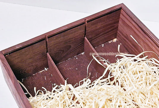 Sliding Lid 3 Bottle Box - Burgundy x25 Corporate Gift Box with Wood Wool Custom Wood Designs box corporate gift hamper triple wine box wood wool corporate-gift-box-with-wood-wool-25-sliding-lid-3-bottle-box-burgundy-x25-52627106103639