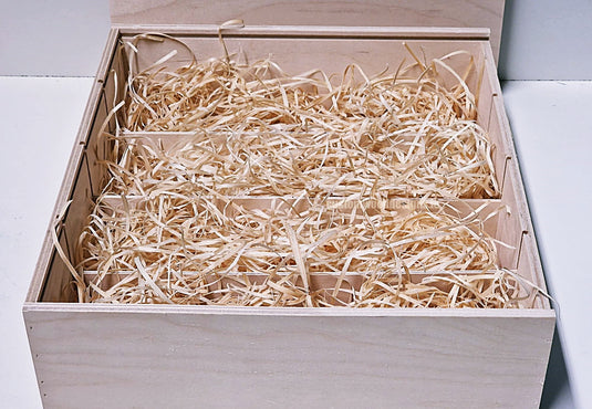 Sliding Lid 5 Bottle Box - Natural x 25 Corporate Gift Box with Wood Wool Custom Wood Designs box corporate gift hamper triple wine box wood wool corporate-gift-box-with-wood-wool-25-sliding-lid-5-bottle-box-natural-x-25-52626858312023