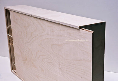 Sliding Lid 6 Bottle Box - Natural x 25 Corporate Gift Box with Wood Wool Custom Wood Designs box corporate gift hamper triple wine box wood wool corporate-gift-box-with-wood-wool-50-sliding-lid-6-bottle-box-natural-x-25-53612174901591