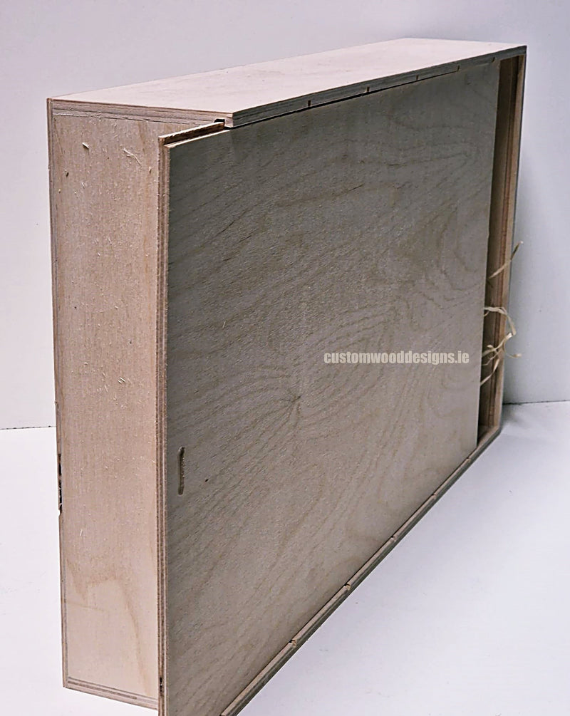 Load image into Gallery viewer, Sliding Lid 6 Bottle Box - Natural x 25 Corporate Gift Box with Wood Wool Custom Wood Designs box corporate gift hamper triple wine box wood wool corporate-gift-box-with-wood-wool-50-sliding-lid-6-bottle-box-natural-x-25-53612180930903
