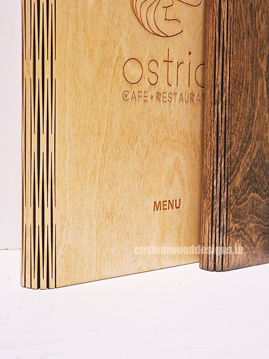 20 x Wooden Menu 15x30cm Custom Wood Designs __label: Multibuy dark-20-x-wooden-menu-15x30cm-52022474277207