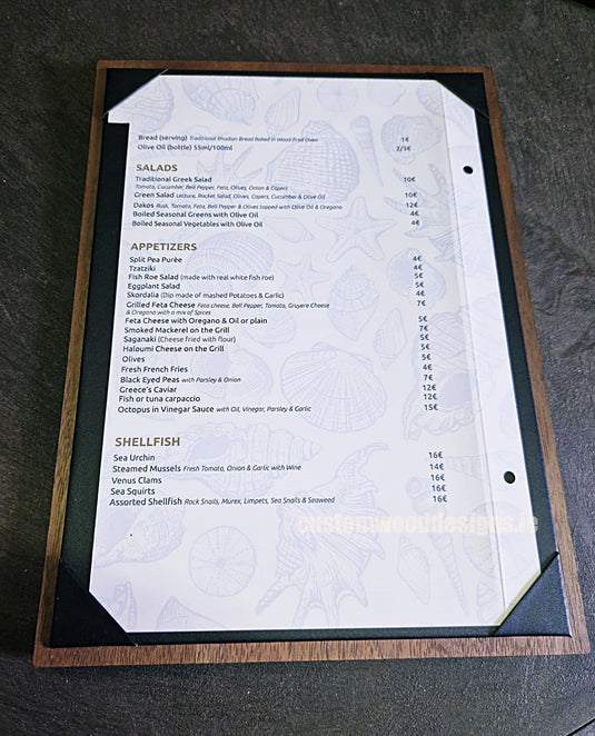 20 x A4 Walnut Album Menu Securit __label: Multibuy default-title-20-x-a4-walnut-album-menu-53612738707799