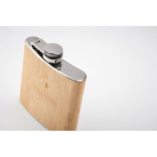 Bamboo hip flask 175ml pack of 25 Custom Wood Designs __label: Multibuy default-title-bamboo-hip-flask-175ml-pack-of-25-53613701202263