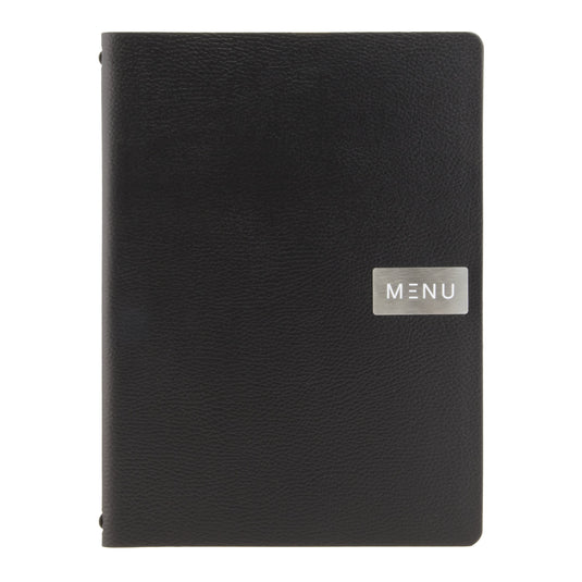 Black A4 menus pack of 10 Custom Wood Designs __label: Multibuy default-title-black-a4-menus-pack-of-10-53613239566679