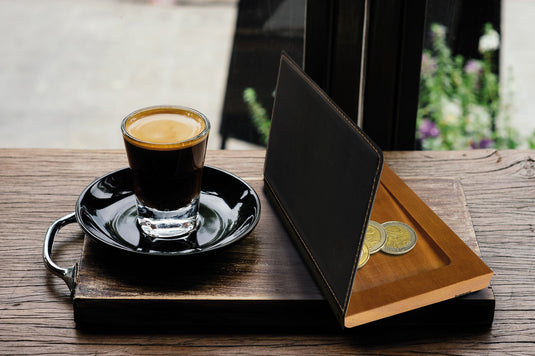 Black leather style bill presenter with coin holder pack of 10 Custom Wood Designs __label: Multibuy default-title-black-leather-style-bill-presenter-with-coin-holder-pack-of-10-53613286457687_277592de-5a0d-49cd-8781-cafa1e63e9f5