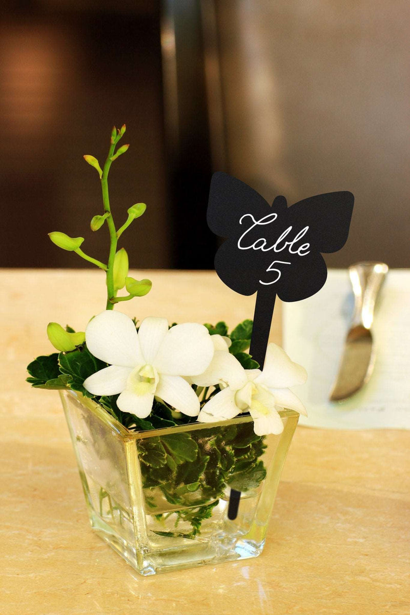 Load image into Gallery viewer, Butterfly Chalkboard Tag - Pack of 30 Custom Wood Designs __label: Multibuy default-title-butterfly-chalkboard-tag-pack-of-30-53612392186199
