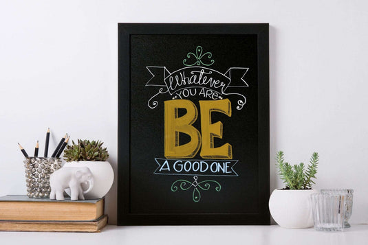 Chalkboard Medium 40x30x1cm - Black - Pack of 6 Custom Wood Designs default-title-chalkboard-medium-40x30x1cm-black-pack-of-6-53612422332759