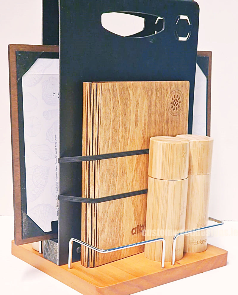 Load image into Gallery viewer, Chalkboard Table Caddy - Pack of 6 Custom Wood Designs __label: Multibuy default-title-chalkboard-table-caddy-pack-of-6-53612415910231
