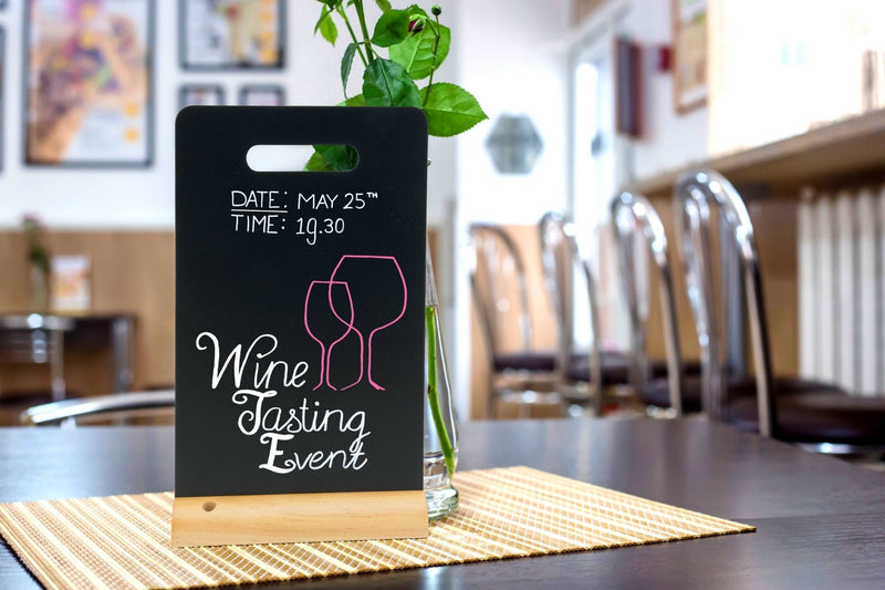 Load image into Gallery viewer, Chalkboard with handle - incl chalkmarker - Pack of 6 Custom Wood Designs __label: Multibuy default-title-chalkboard-with-handle-incl-chalkmarker-pack-of-6-53612367610199
