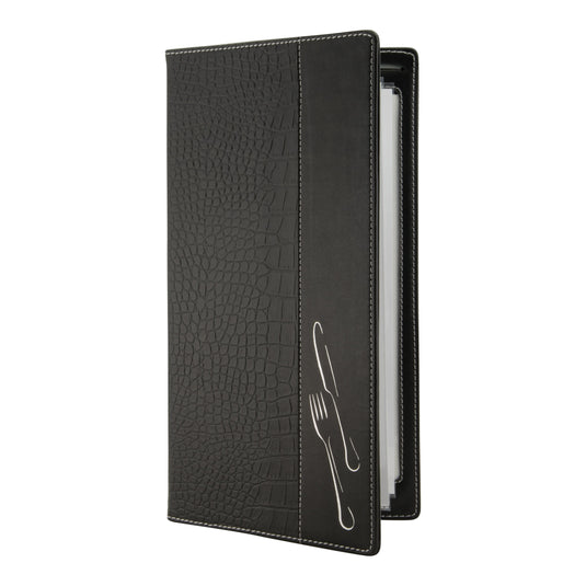 Crocodile style leather menu pack of 10 Custom Wood Designs __label: Multibuy default-title-crocodile-style-leather-menu-pack-of-10-53613296320855