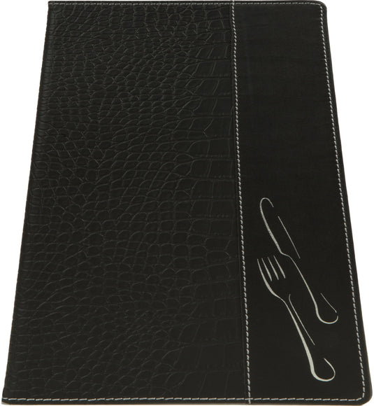 Crocodile style leather menu pack of 10 Custom Wood Designs __label: Multibuy default-title-crocodile-style-leather-menu-pack-of-10-53613297238359