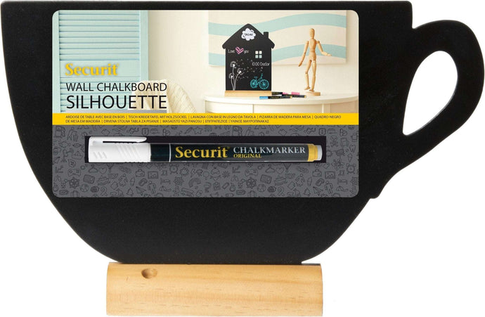 Cup Chalkboard with chalkmarker - Pack of 6 Custom Wood Designs __label: Multibuy default-title-cup-chalkboard-with-chalkmarker-pack-of-6-53612372164951