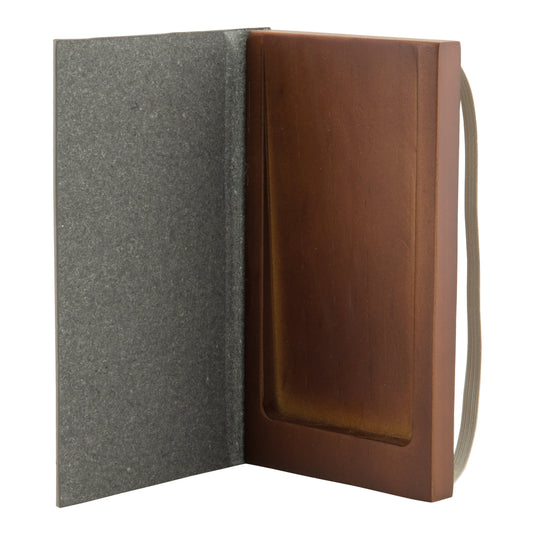 Grey leather bill presenter pack of 10 Custom Wood Designs __label: Multibuy default-title-grey-leather-bill-presenter-pack-of-10-53613245464919