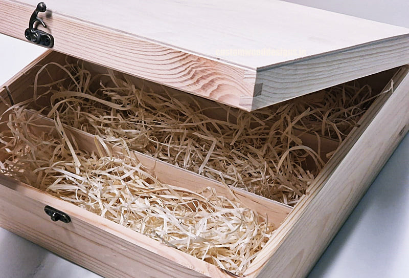 Load image into Gallery viewer, Hinged Lid 3 Bottle Box - Natural x25 Custom Wood Designs __label: Multibuy Bottle Box Bottle Boxes gift box Gift Boxes Single bottle box wooden Box default-title-hinged-lid-3-bottle-box-natural-x25-53613565968727
