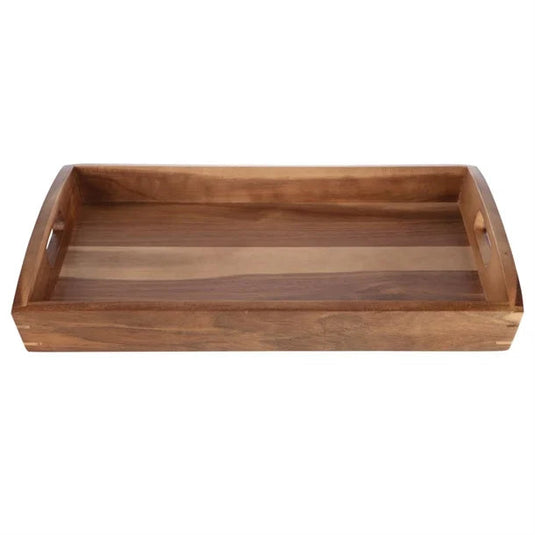 Large Acacia Wood Tray 510(W) x 350(D)mm pack of 25 Custom Wood Designs __label: Multibuy default-title-large-acacia-wood-tray-510-w-x-350-d-mm-pack-of-25-53613730464087