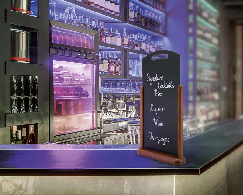 Load image into Gallery viewer, Large Tabletop Chalkboard Dark Brown - Pack of 5 Custom Wood Designs __label: Multibuy default-title-large-tabletop-chalkboard-dark-brown-pack-of-5-53612363612503
