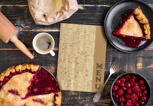 Leather style cork menu holder 4xA4 pack of 10 Custom Wood Designs __label: Multibuy default-title-leather-style-cork-menu-holder-4xa4-pack-of-10-53613302972759