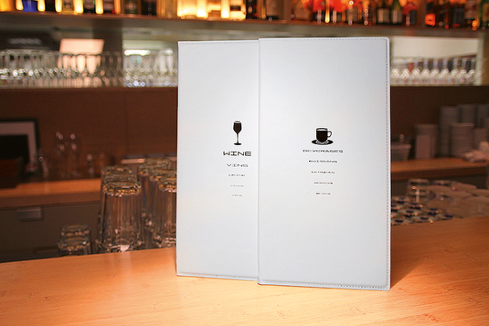 Leather style white menu pack of 10 Custom Wood Designs __label: Multibuy default-title-leather-style-white-menu-pack-of-10-53613293896023