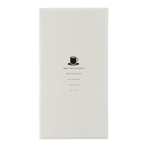 Leather style white menu pack of 10 Custom Wood Designs __label: Multibuy default-title-leather-style-white-menu-pack-of-10-53613295927639